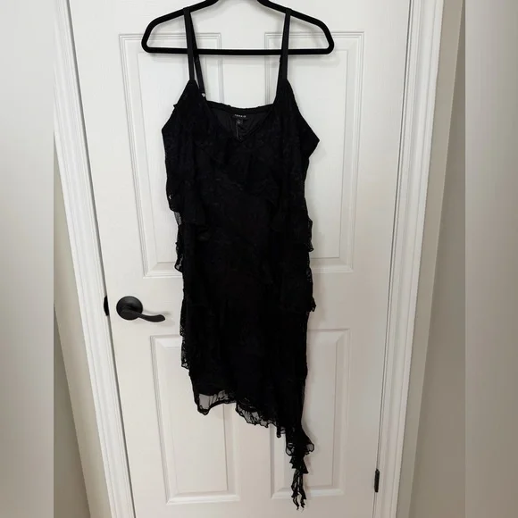 Torrid Asymmetrical Ruffle Dress - Picture 2 of 5
